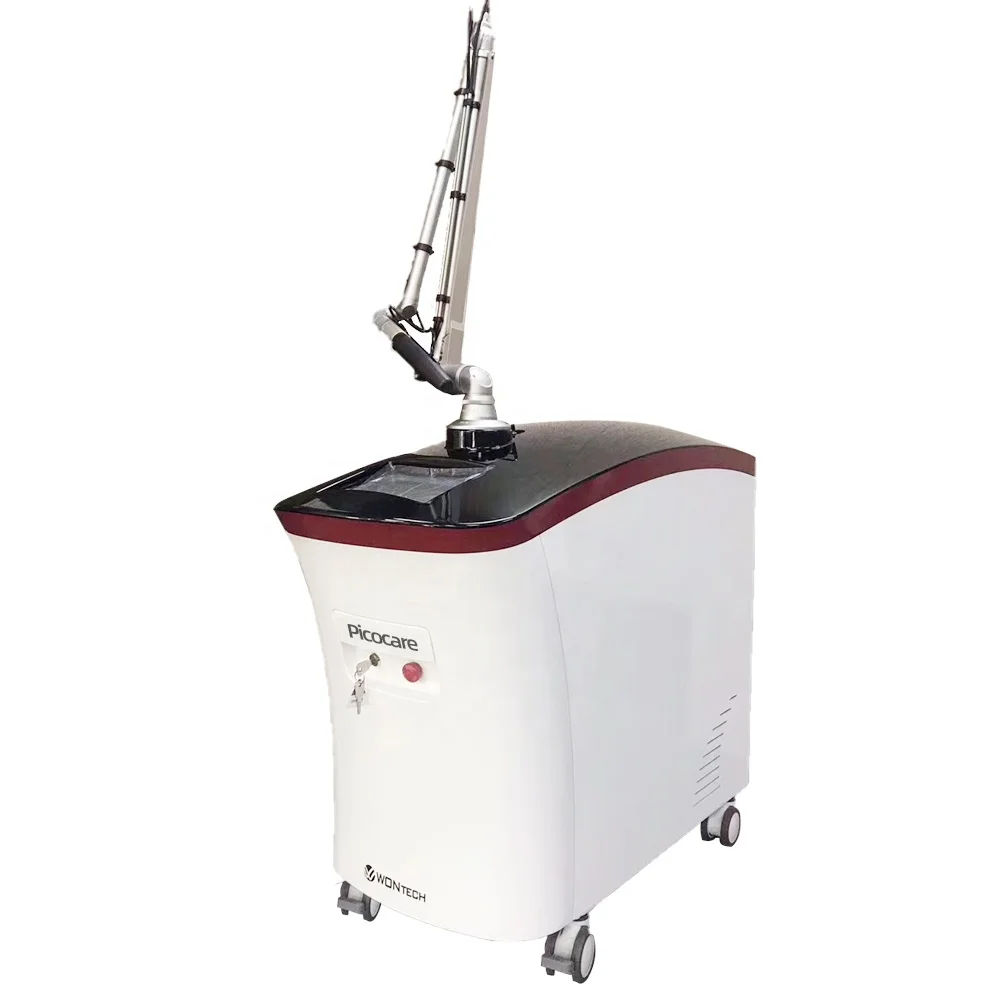 Popular Picosecond laser Beauty Machine Picolaser 755nm 532&1064nm Tattoo Removal Korea Laser handles Dual Rods Dual Lamps