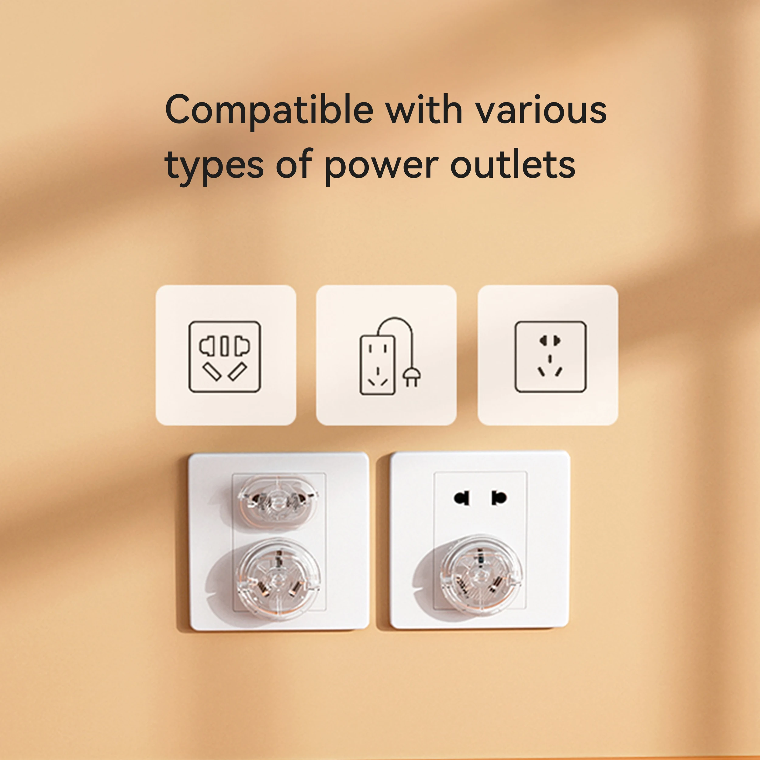 Outlet Plug Covers Clear Child Proof Electrical Protector US Plug Clear Child Outlet Cover Baby Safety Socket Protector