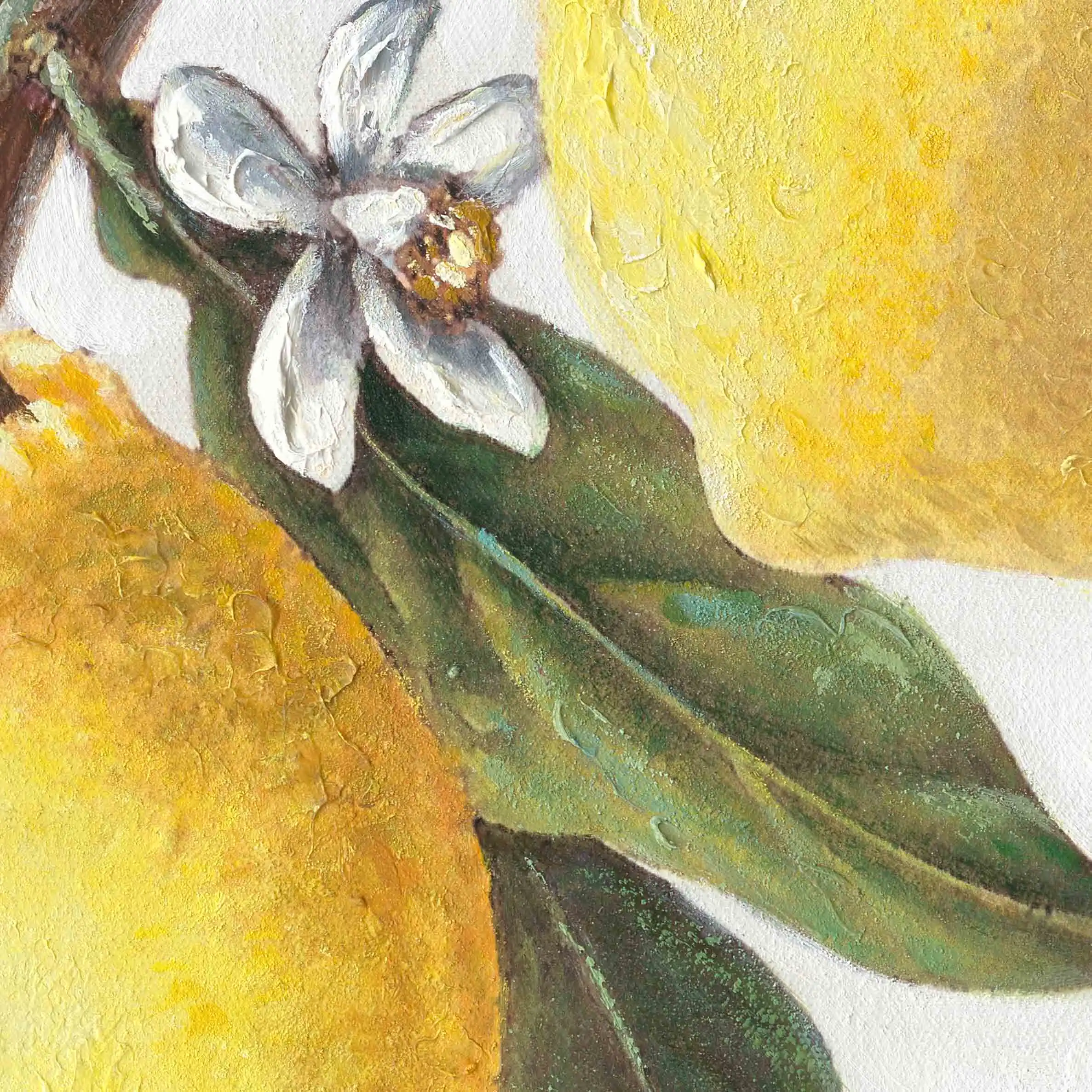 Modern Still Life Canvas Wall Art Hand Made Fruit Lemon Oil Paintings Home Hotel Decorative