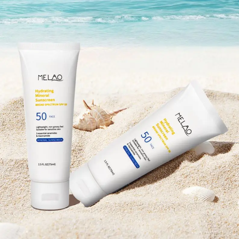 OEM/ODM частная торговая марка солнцезащитный крем SPF50 +/PA +++ блок Защита от солнца натуральный отбеливающий Водонепроницаемый лосьон