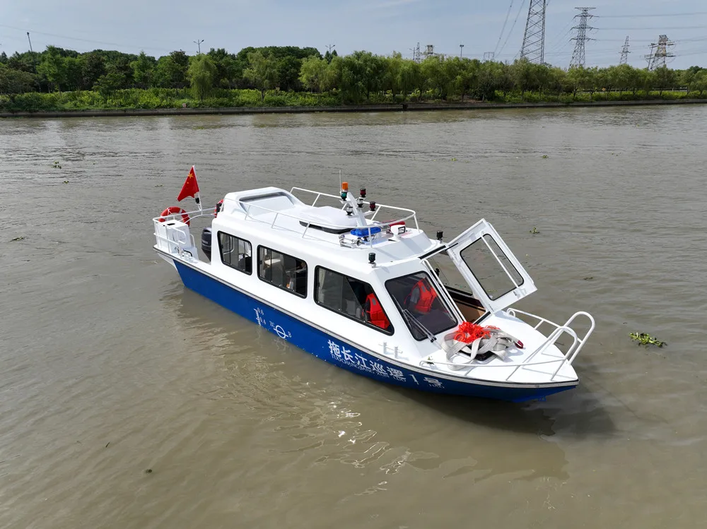 Boat Aluminium cabin yacht boat 20ft easy craft with pontoon Aluminum fishing boat for sale