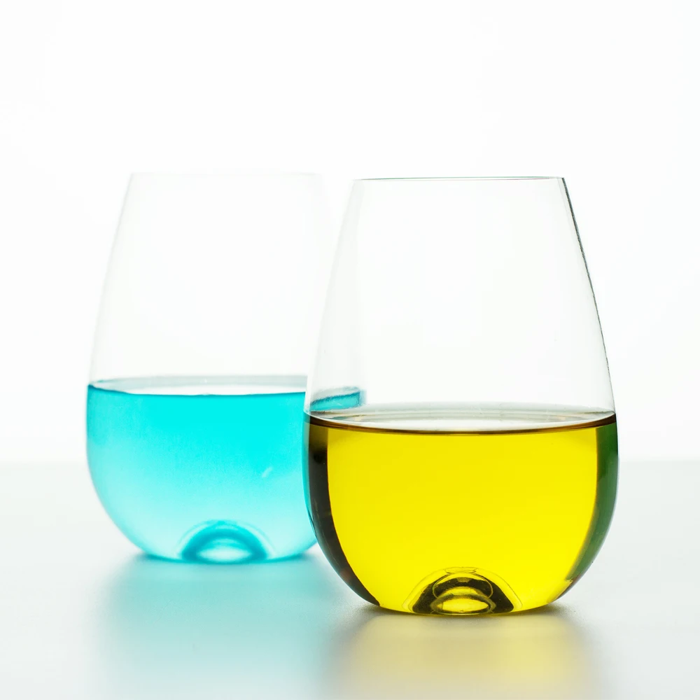 
10 oz Plastic Glasses Wholesale Tritan PET Stemless Bpa Free Drinking 2019 Stemless Wine Glass 