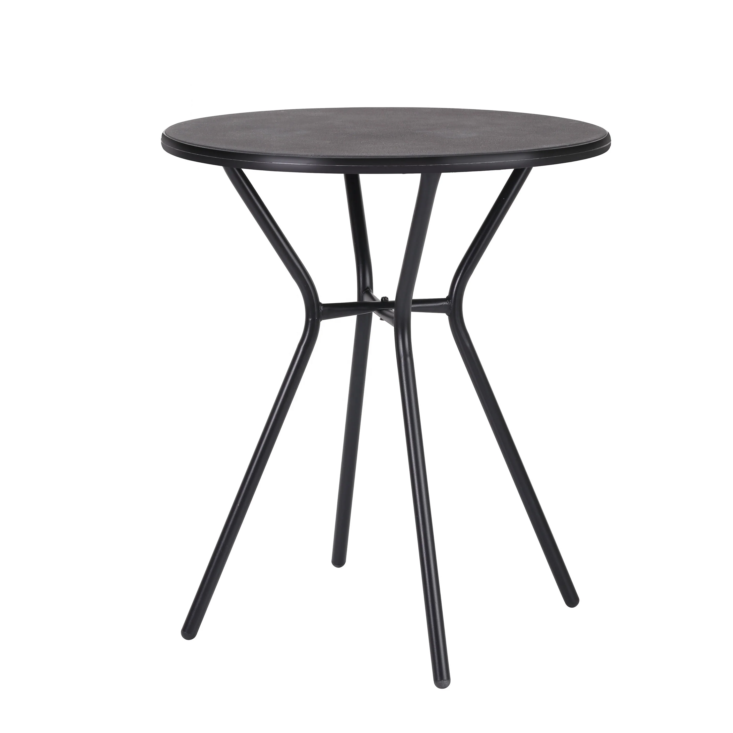 2019 New Design Waterproof Wholesale Round Plastic Wooden Garden Table