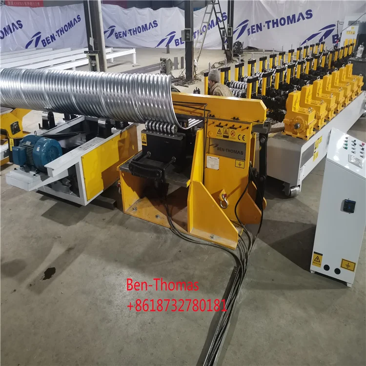 Special Hot Selling Metal Spiral Corrugated Cement Pipe Making Culvert Machine