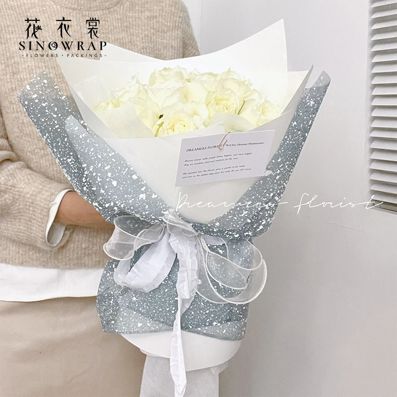 10pcs 50 x 50cm High-end Bling Bling Korean Flower Wrapping Mesh Flower Packaging Paper Net Yarn Wrapping Paper