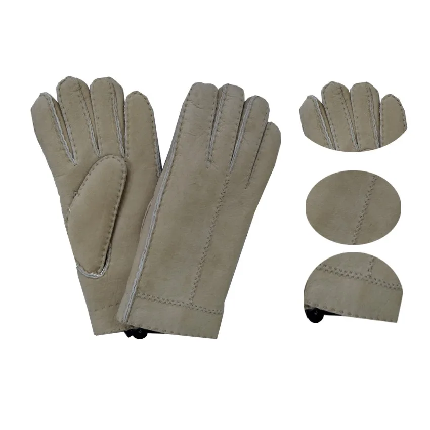 Premium Quality Spanish Merino Double Faced Sheepskin Leather for Luxury Products Classic Merino Wool Gloves for Daily life