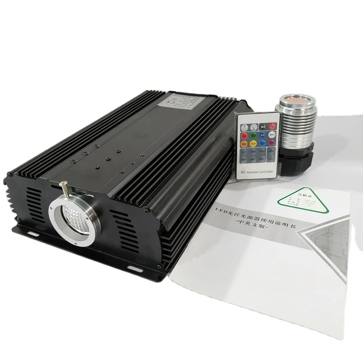 100W projector LED light source engine rgb colors changing illuminator for fiber optic chandelier decoration