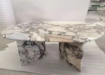Concrete Concrete Dining Room Furniture Factory Price Elephant White Marble V Base Dining Table