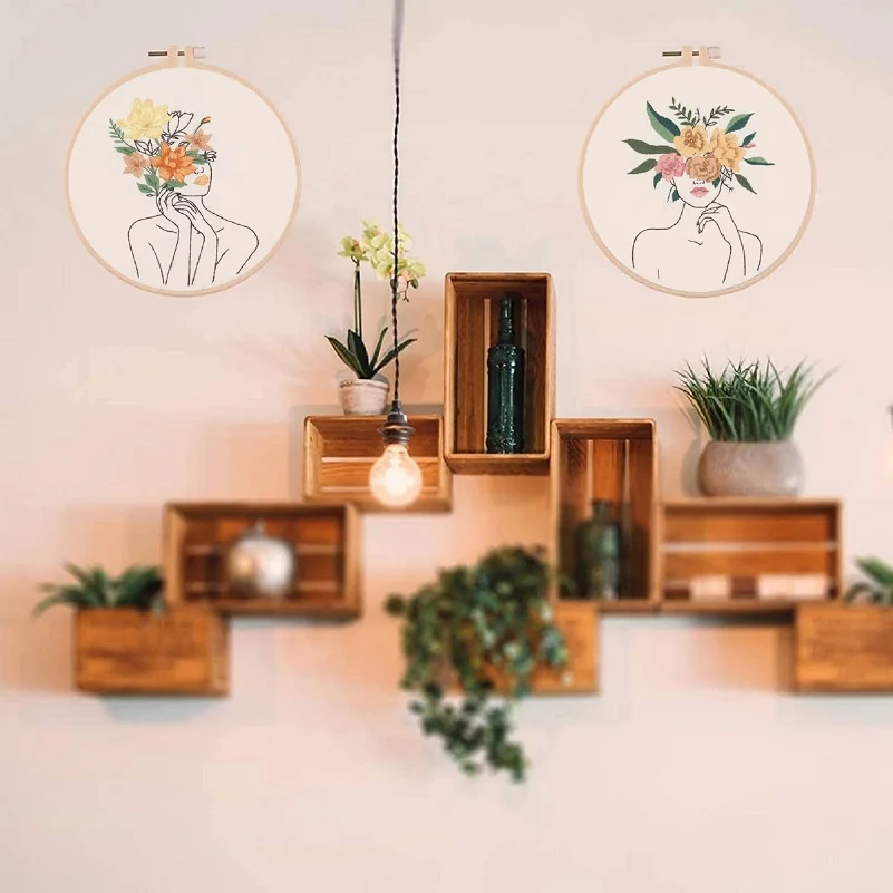 Diy embroidery hoop hot sale custom diy embroidery hoops bamboo embroidery hoop kids crafts