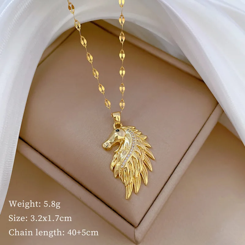 Zircons stainless steel necklaces fashion jewelry silver fashion jewelry pendent necklace for women fashion jewelry necklaces