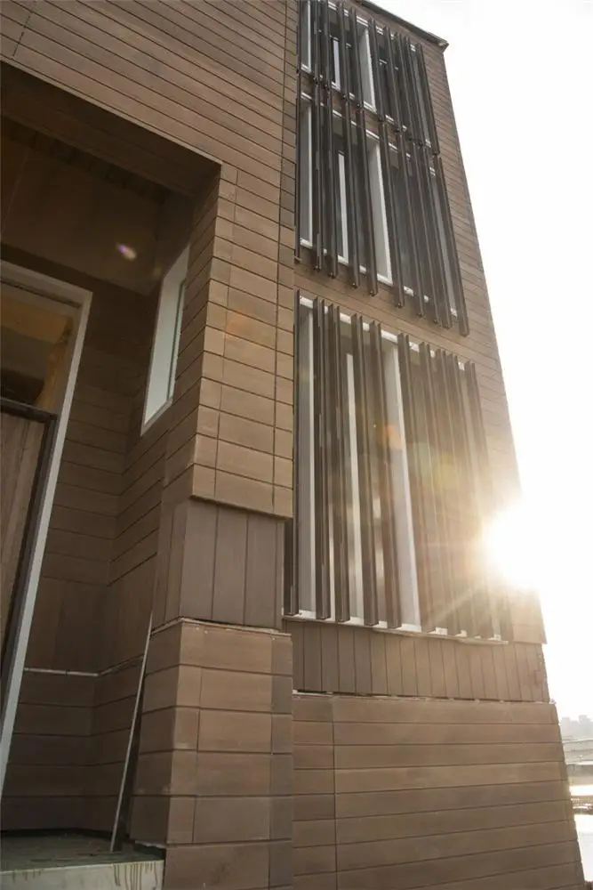 
Eco Waterproof Wallboard Wood Wall Panel Outdoor Integrated Resysta Exterior Wall Cladding 