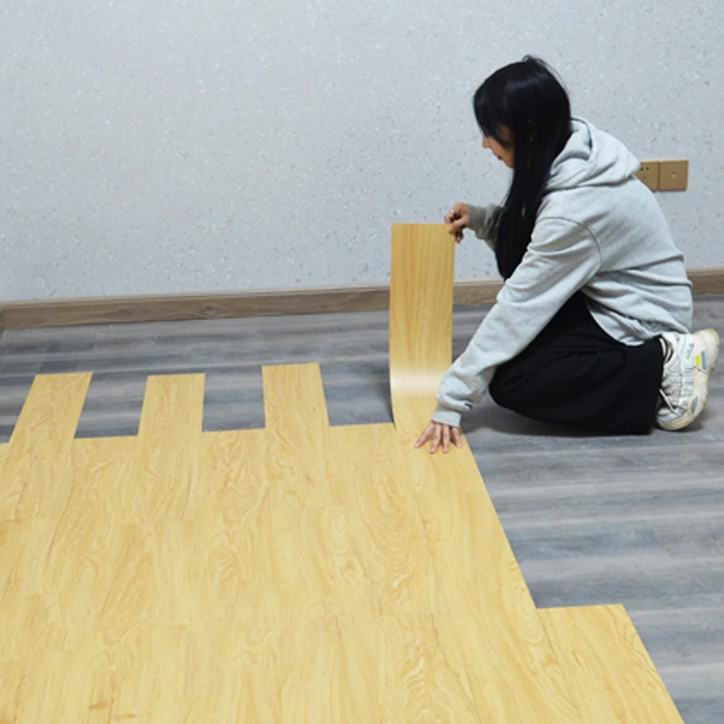 DBDMC Brand Vinyl Tiles Flooring Wood Grain Rigid Core Spc