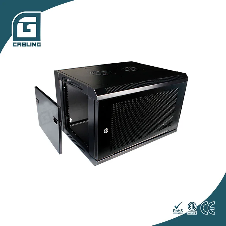 Высокоэффективный настенный шкаф Geteknet 19 дюймов 12U 80 кг SPCC серверная стойка 4U 6U 9U сетевые шкафы данных