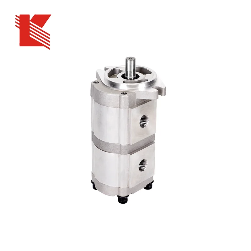 Factory direct hydraulic double pump tandem gear pump high pressure pump