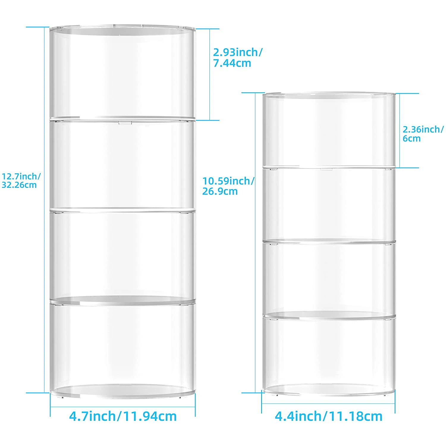 Custom Clear Drawer Belt Organizer Pantry Belts Storage Holder Acrylic Belt Display Case for Jewelry Watch