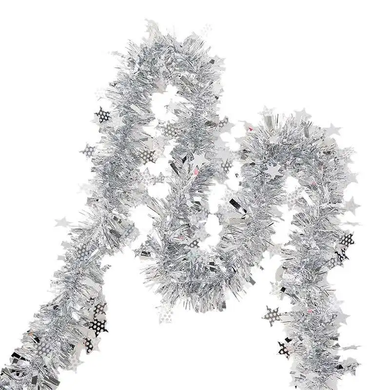 EAGLEGIFTS 2025 Tinsel Garland Wholesale Laser Tinsel Artificial Christmas Garland