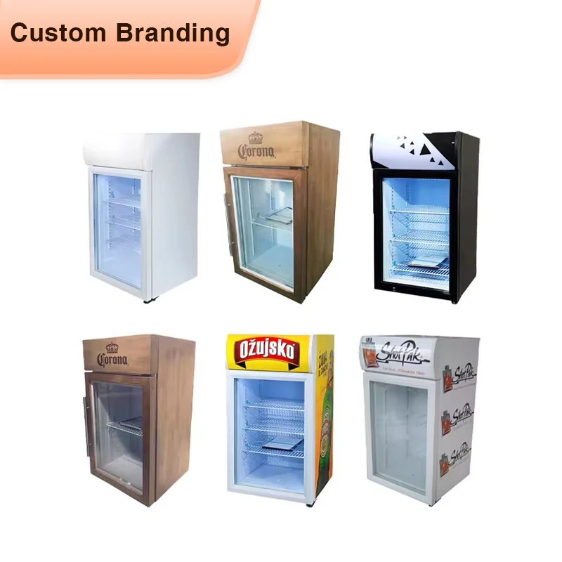 Meisda SC68B 68L Narrow Display Refrigerator Commercial Mini Bar Wine Fridge