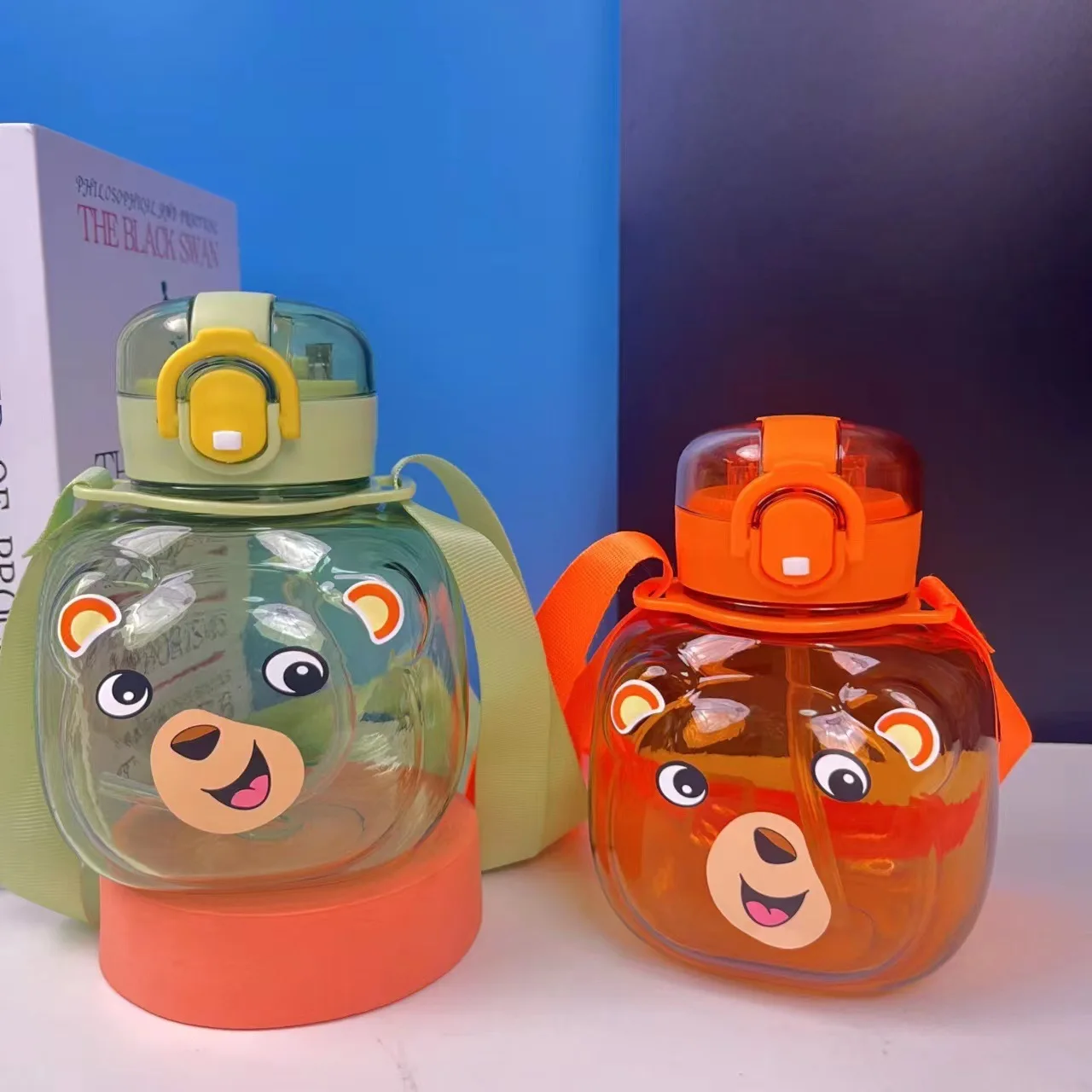 Best Selling Products Custom Logo Water Bottle 32Oz Fruit Flavor Water Bottle With Handle