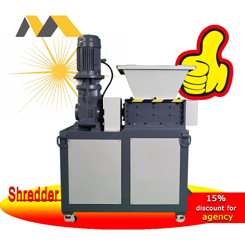 Mini Metal Shredding Double Shaft Shredder Machine Metal For Waste Cable Copper Wire Aluminum Wire