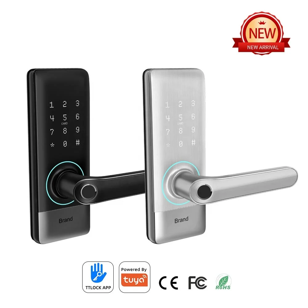 Security Keyless Electronic Door Lock  WiFi Smart Biometric Fingerprint Door Lock  App Digital Fingerprint Door Lock