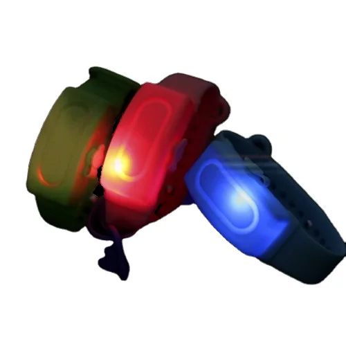 Kids Loves Portable Night LED Travel Dispenser LED Luminous Hand Sanitizer Wristband, Silicone Refillable LED Sanitizer Bracelet