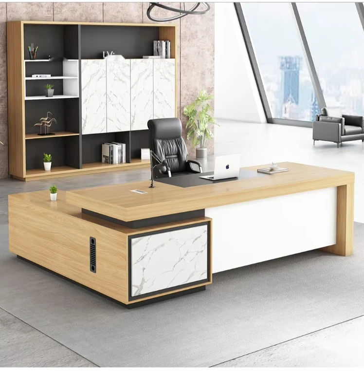 Рабочий стол L-образный компьютерный современный исполнительный офисная мебель коммерческий офисный