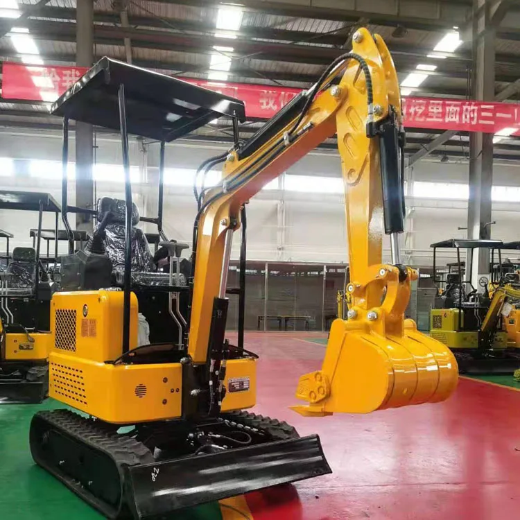 1 ton crawler earth-moving excavator with a price advantage, small trencher