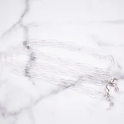 New Trendy Multiple colors 1.1*70cm Acrylic Chain Sunglasses Eyeglass chains face Masking holder