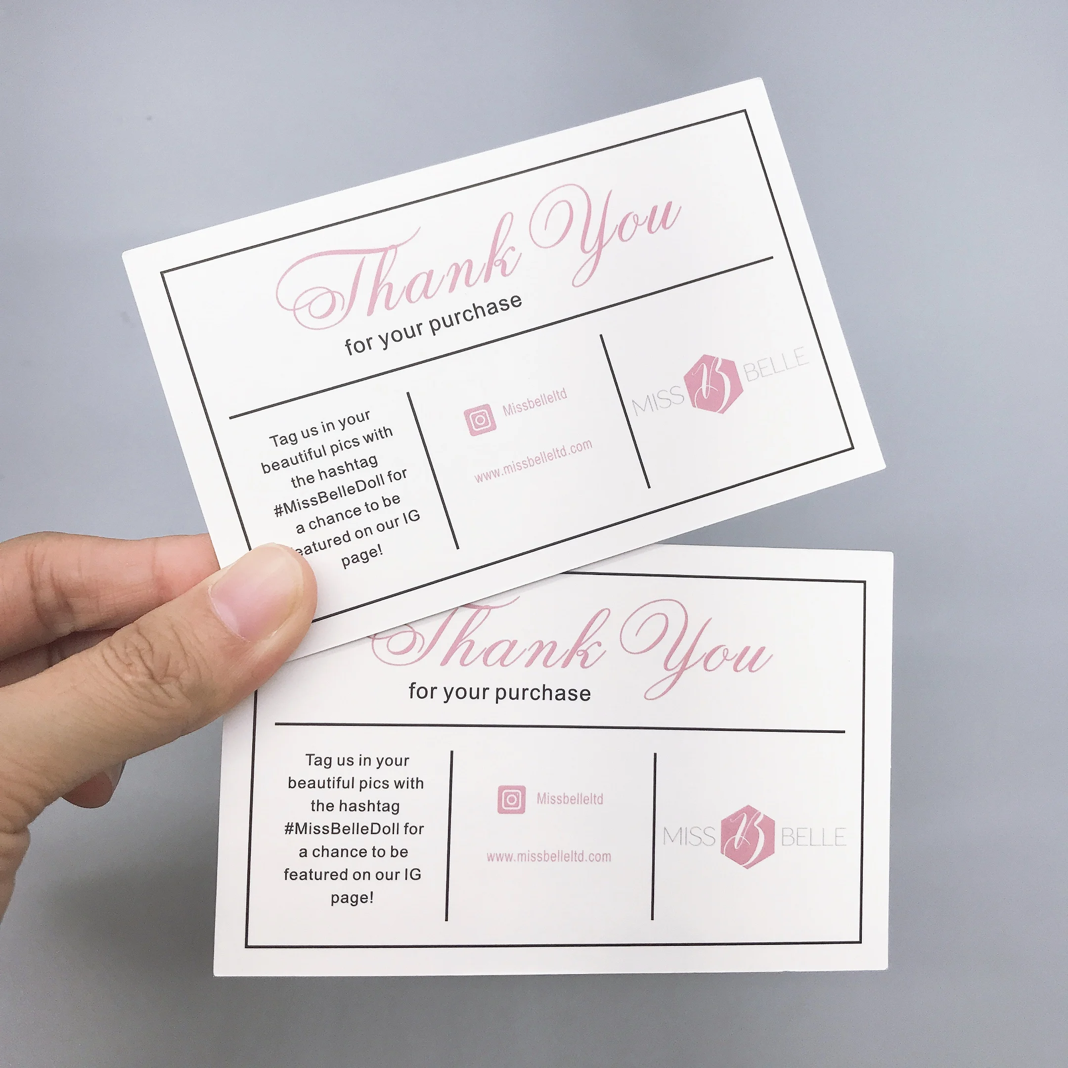 China Factory OEM Custom Envelop Small White Business Greeting Gift Thank you Card with Logo