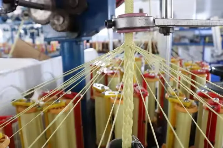 fireproof kevlar aramid flat wick aramid rope braided wick aramid twisted cor