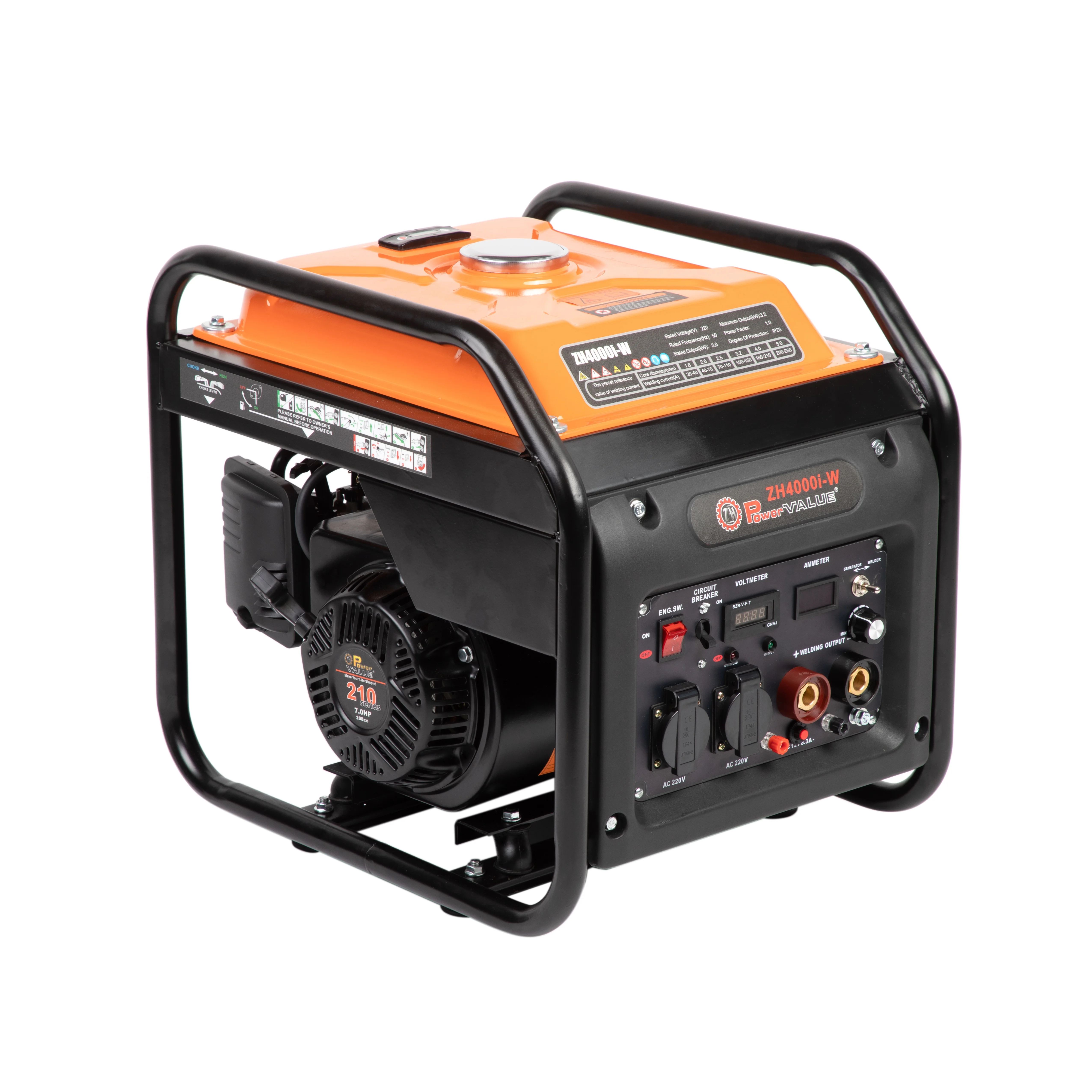 Power Value Permanent Magnet Inverter Welding Welder Petrol Gasoline Generator 2.8kw 3kw
