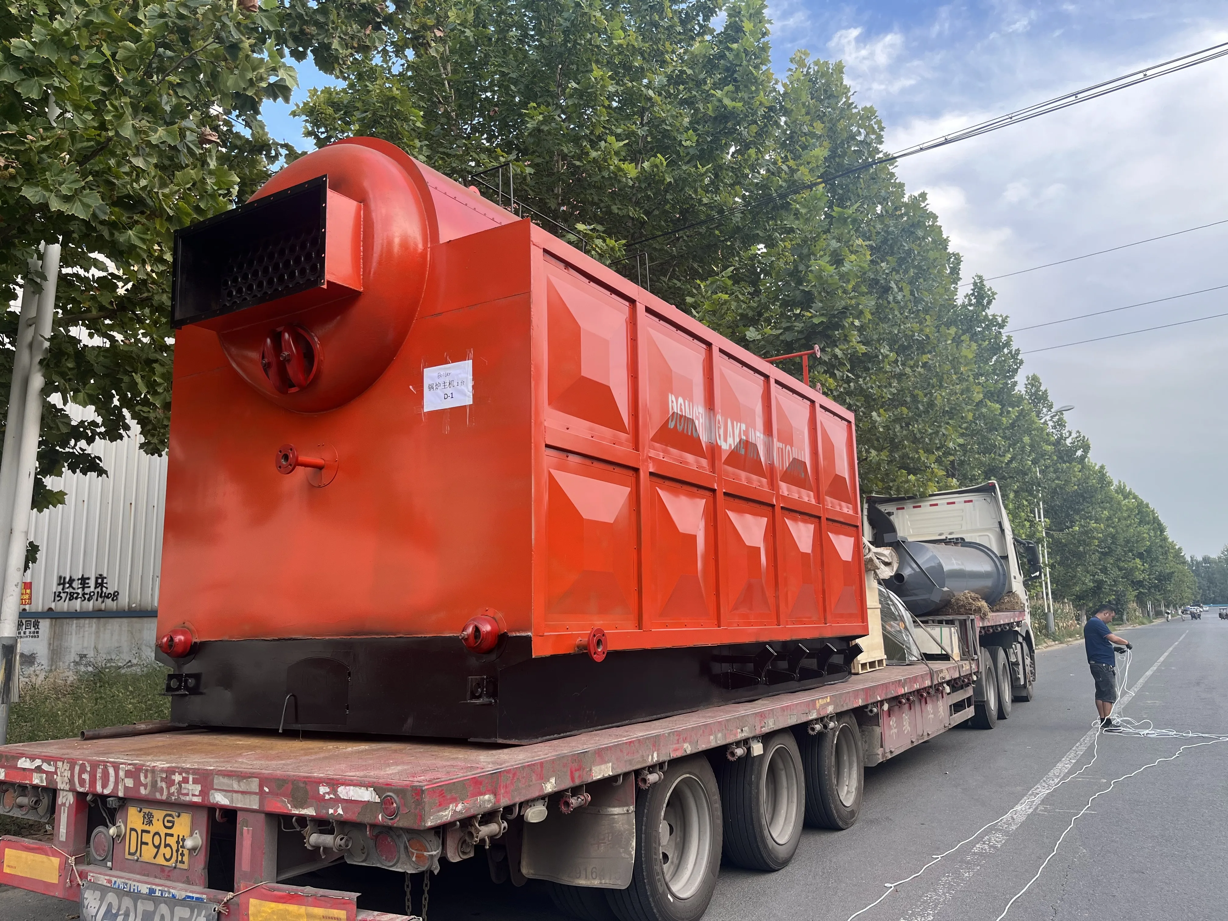 DZH 2 Ton 4 Ton 6 Ton Wood Coal Fired Steam Boiler Automatic Boiler