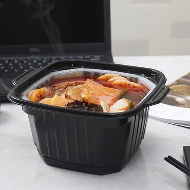 Factory Direct Sales Price Self Heating Bowl Packaging For The Self Heating Lunch Box Food Round Box