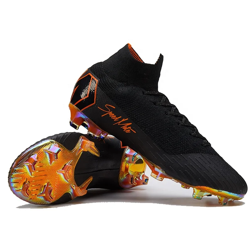 
FG Men High Ankle Professional Training Cleat Adults Sport Sneakers Superfly 6 Soccer Shoe Wholesale Cr7 Football Boots 