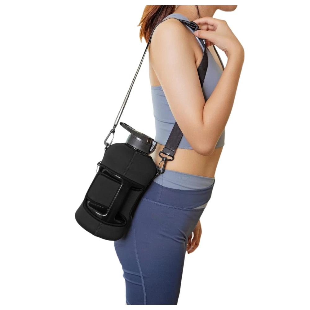 Water Bottle with Storage Sleeve Large Neoprene Cooler Sleeve