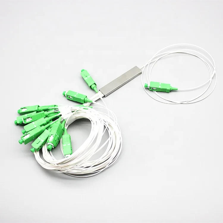 Fiber Optic Equipment  1x4 1x8 1x16 1x32 1x64 1260 to 1650nm FTTH Optic Fiber PLC Splitter