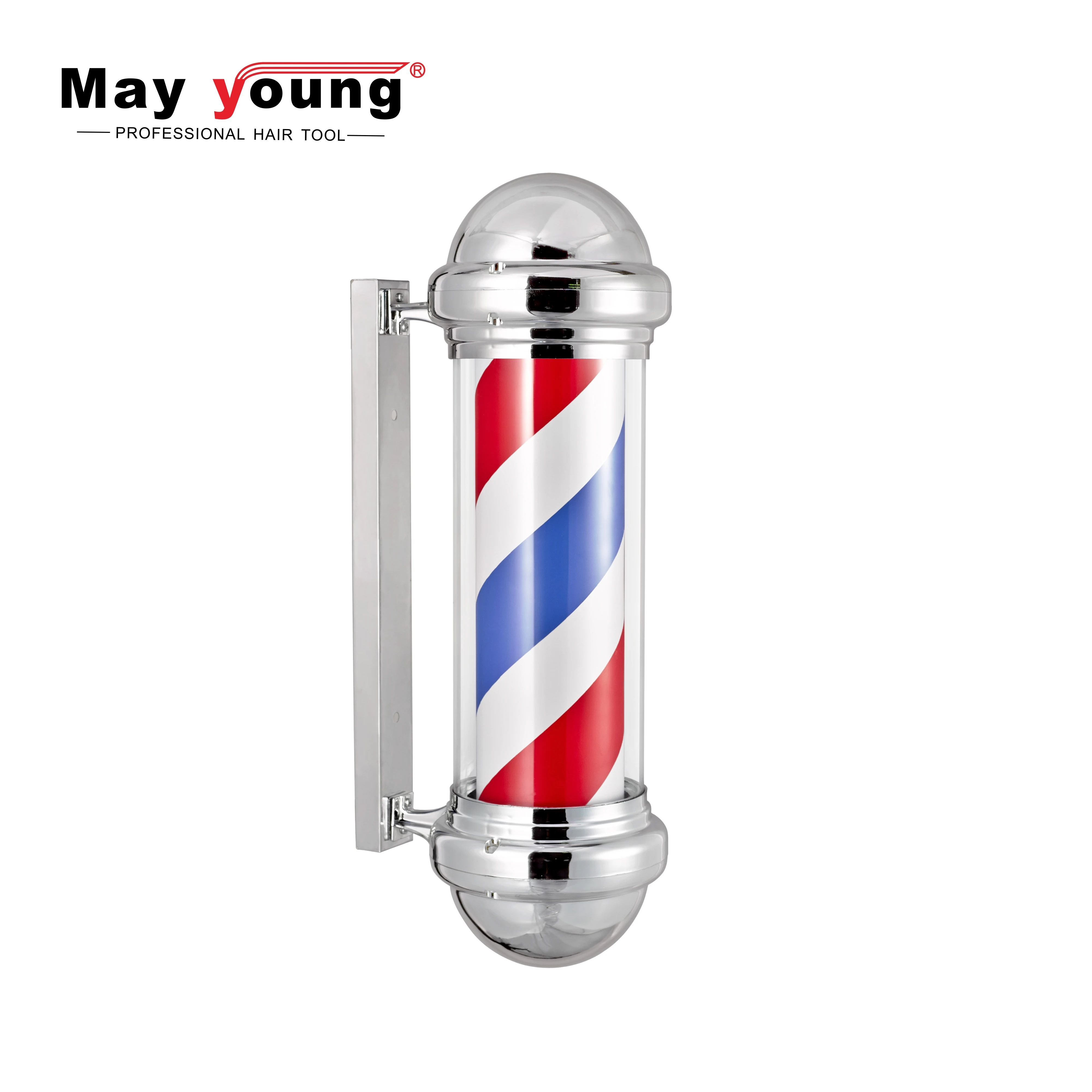 Best seller CE outdoor rotating barber shop pole light
