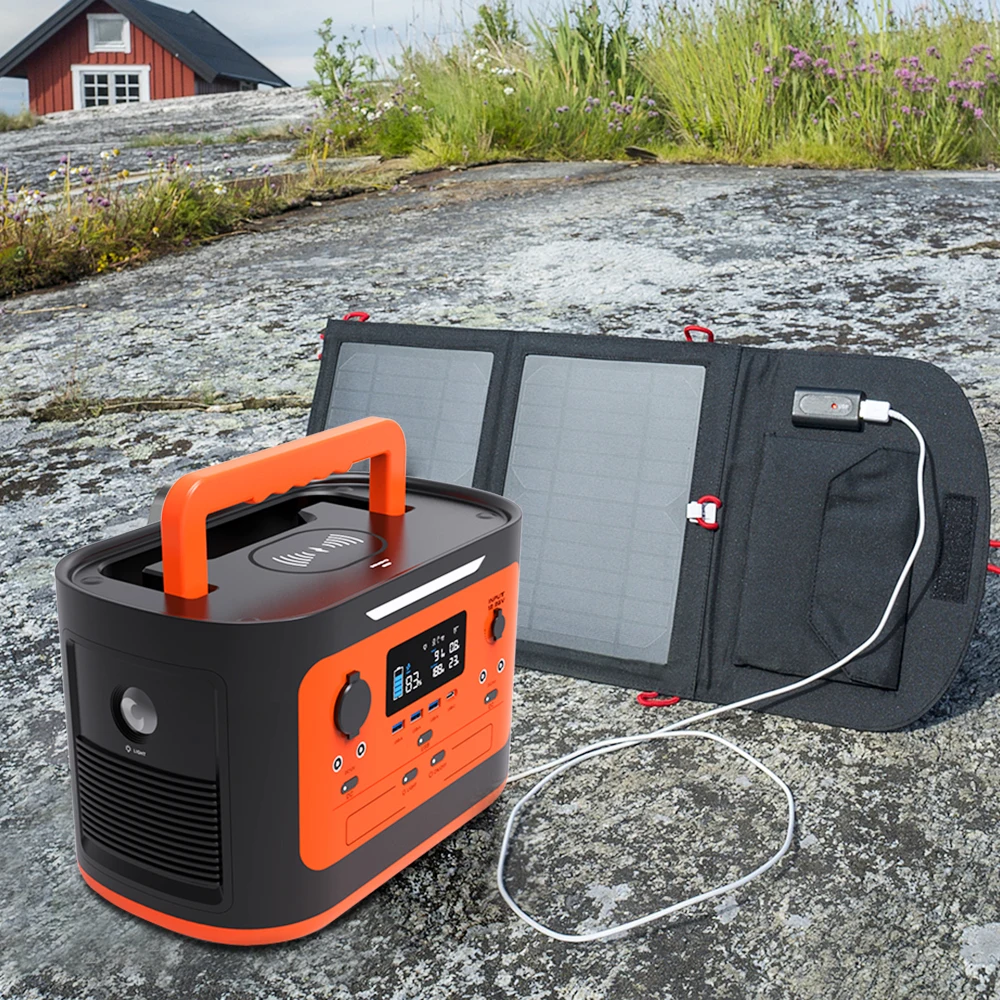 Outdoor Camping Pure Sine Wave 220V 600W 1000W 1080Wh Lithium Power Generator AC Power Supply Bank Solar Portable Power Station