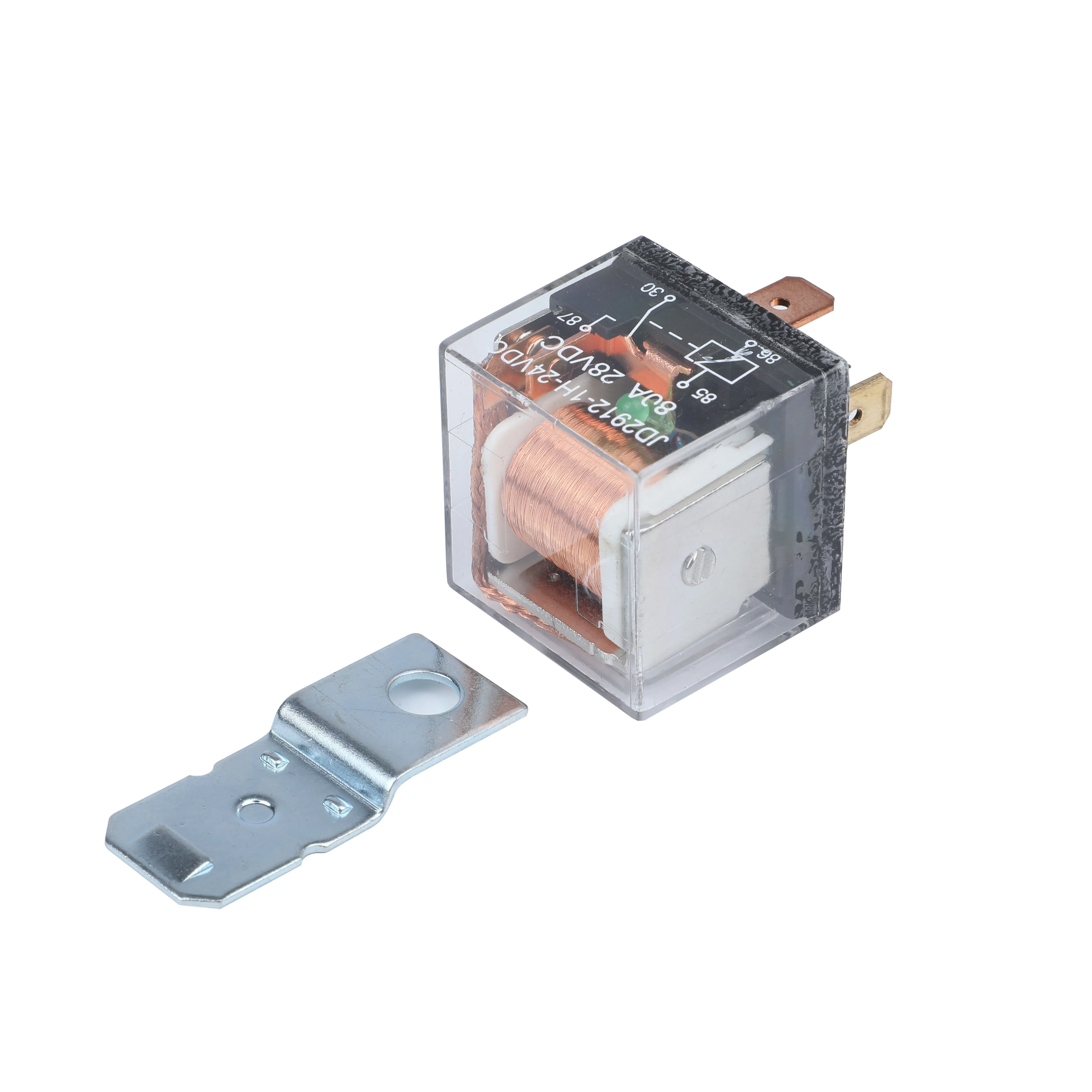 JD2912-1Z-24V Automotive Relay 24V Transparent Case 5PIN Relay For Car Truck