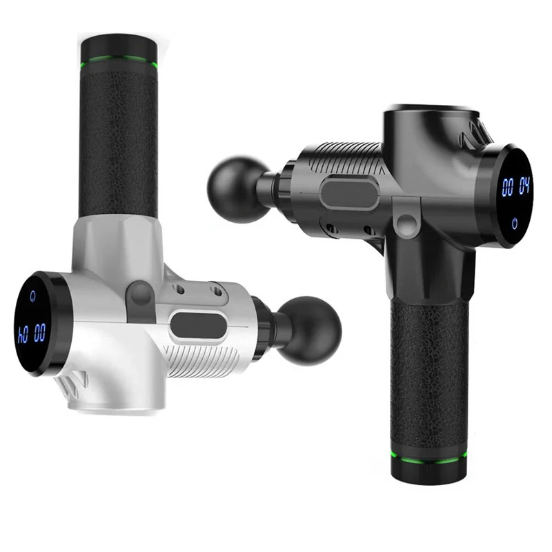 
OEM Customizable LOGO Handheld Profession Electric Deep Vibrating Tissue Fascia Muscle Massager Gun with 4 Fascial Massage Heads 