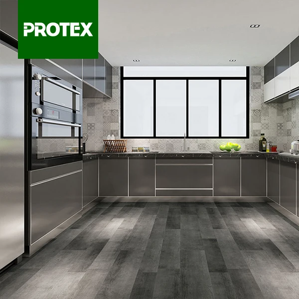 Protex Free Sample 5.5mm Vinyl Spc Flooring Stocks Gray Oak PVC Rigid Core SPC Flooring Office Building Indoor Usage,indoor
