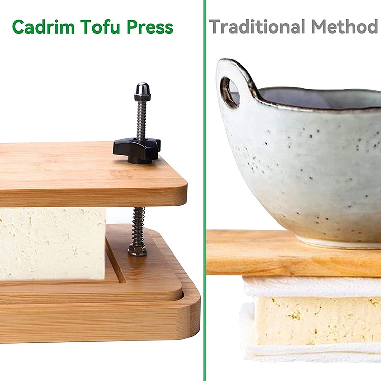 High Quality Creative Kitchen Making Tofu Tool Bamboo Wooden Tofu Press With Water Drying Tray