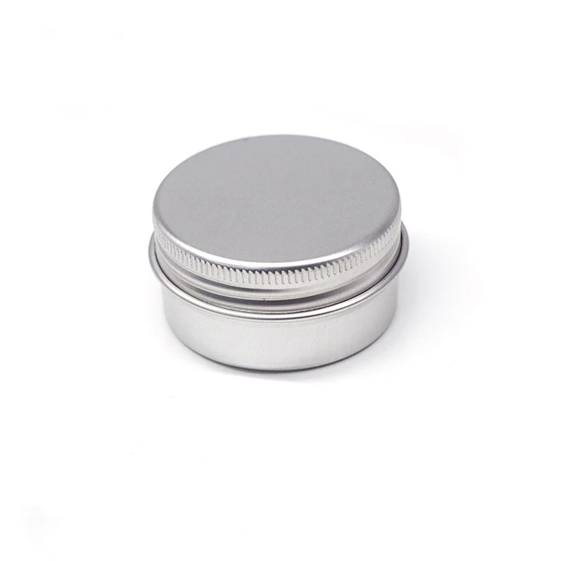 Small aluminum box round aromatherapy candle jar cosmetics split thread aluminum jar