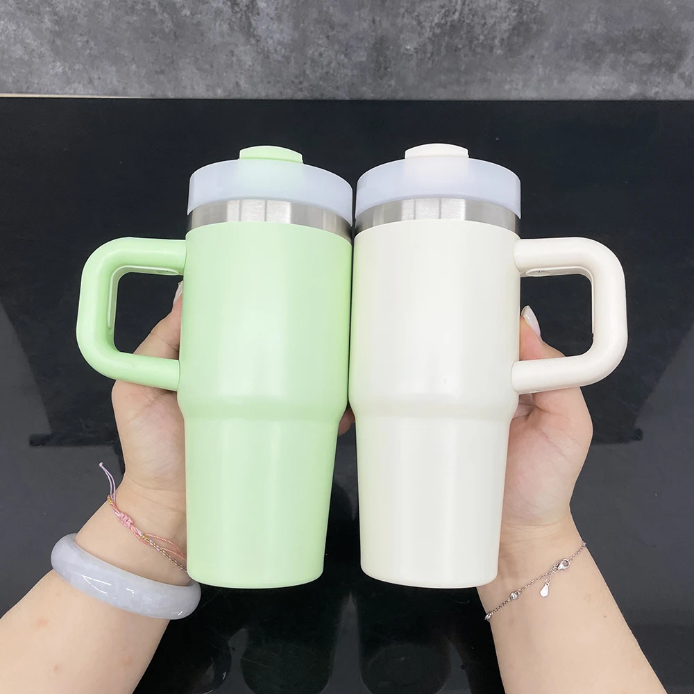New arrival 14oz sublimation double wall kids water bottle mug cup with handle 14 oz gold plated macaron baby tumbler for vinyl