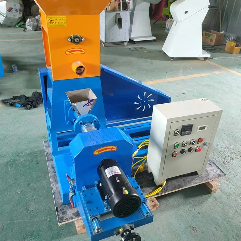 floating fish food feed extruder manufacturing machinery granule making pallet pellet mill making machine for fish