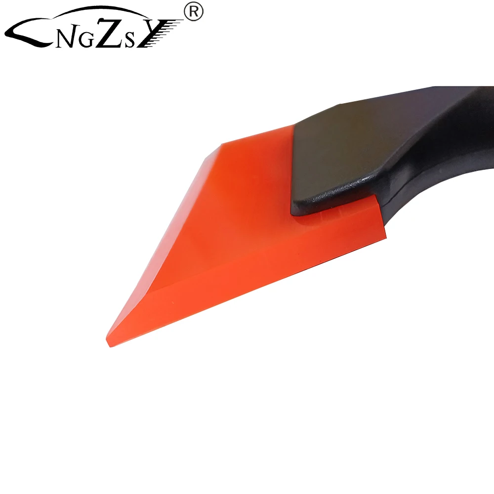 Rubber Blade Handle Scraper Car Wash Tool Window Ice Snow Water Wiper Wrap Vinyl Glass Tinting Kitchen Cleaning Squeegee B69