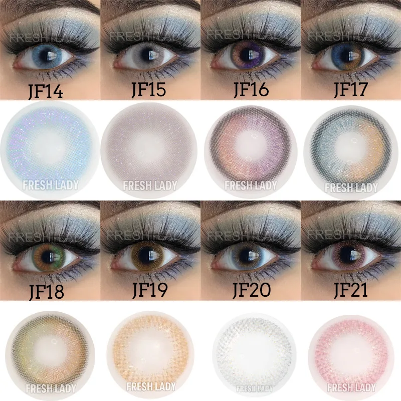 Linagguo Fresh Lady love story series Oxytocin wholesale cosmetic coloured contact lenses