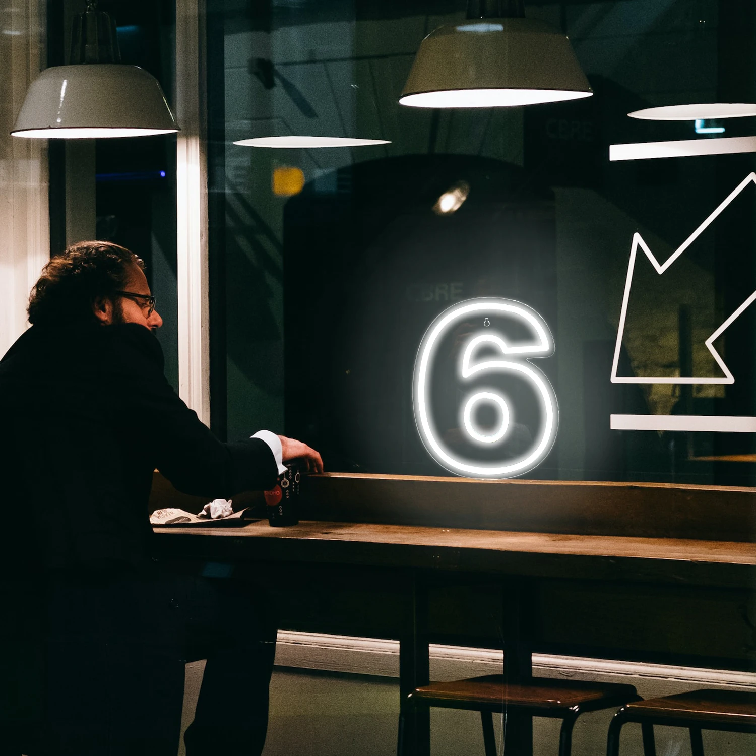 Wanxing Birthday Neon Sign Custom Number 6  LED Neon Light Party,Sweet Birthday Gifts