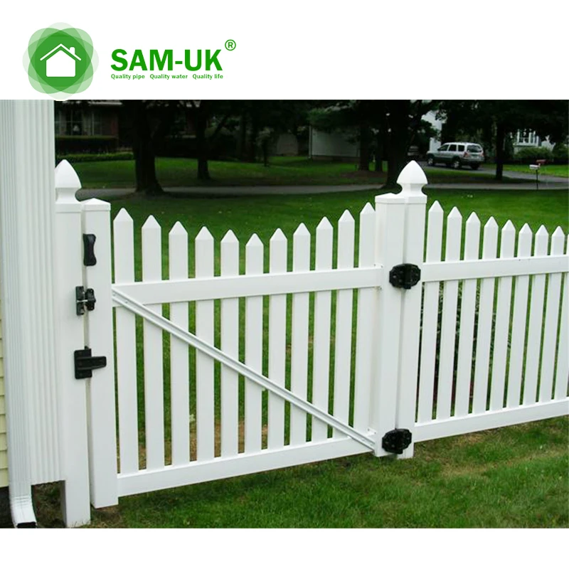 Sam-uk Лидер продаж садовый садоводческий анти-УФ КОРРОЗИОННЫЙ дверной забор с ПВХ покрытием решетки и ворота пластиковые экологически чистые