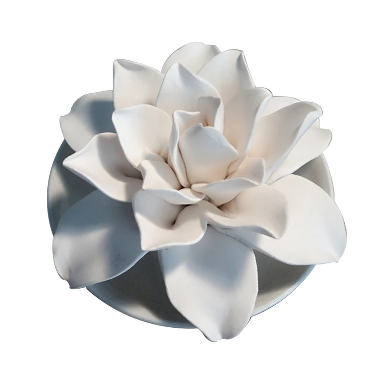 White Porcelain Flower Diffuser with 100ml Ceramic Vase TS-CF013